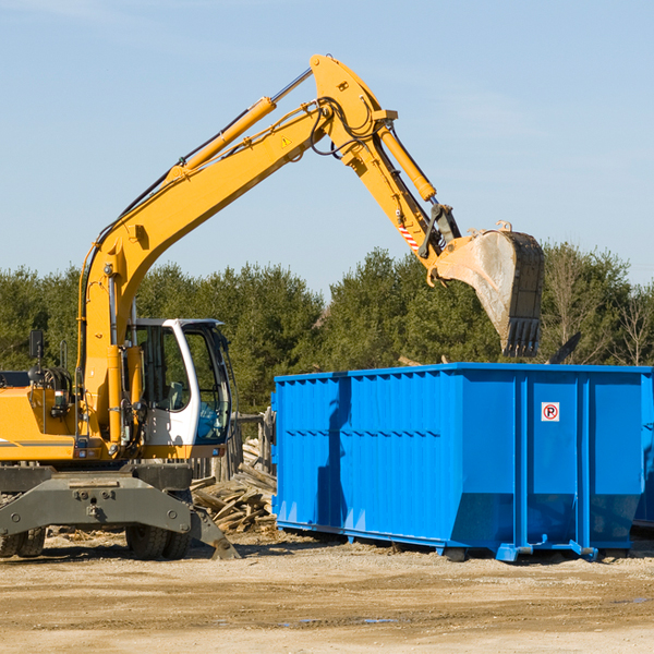 are there any restrictions on where a residential dumpster can be placed in Mission